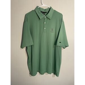 Nike Tiger Woods Collection Mens Polo Shirt Size XL Green Dri Fit *Logo* Golf
